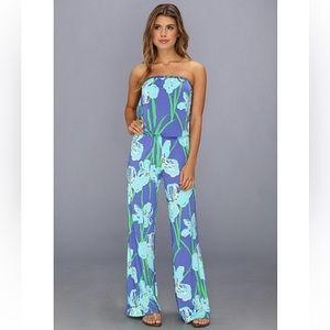 Lilly Pulitzer Kourtney Strapless Jumpsuit. Sz Small